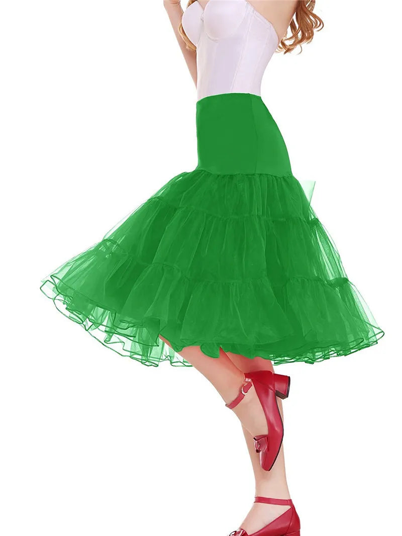 Jupon en Tulle Vert Prairie - Tenue de Spectacle et Danse