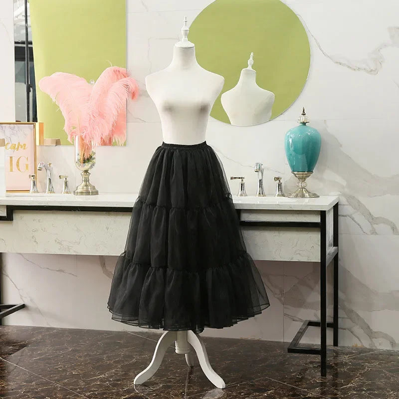 Jupon en Tulle Noir de Cérémonie – Volume Robe de Soirée