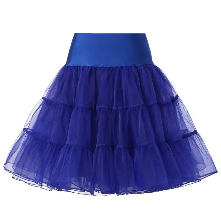 Jupe en Tulle Bleu Roi - Tenue de Gala avec Nœud Satin