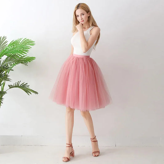 Jupes en tulle rose pour cortège de demoiselles d'honneur