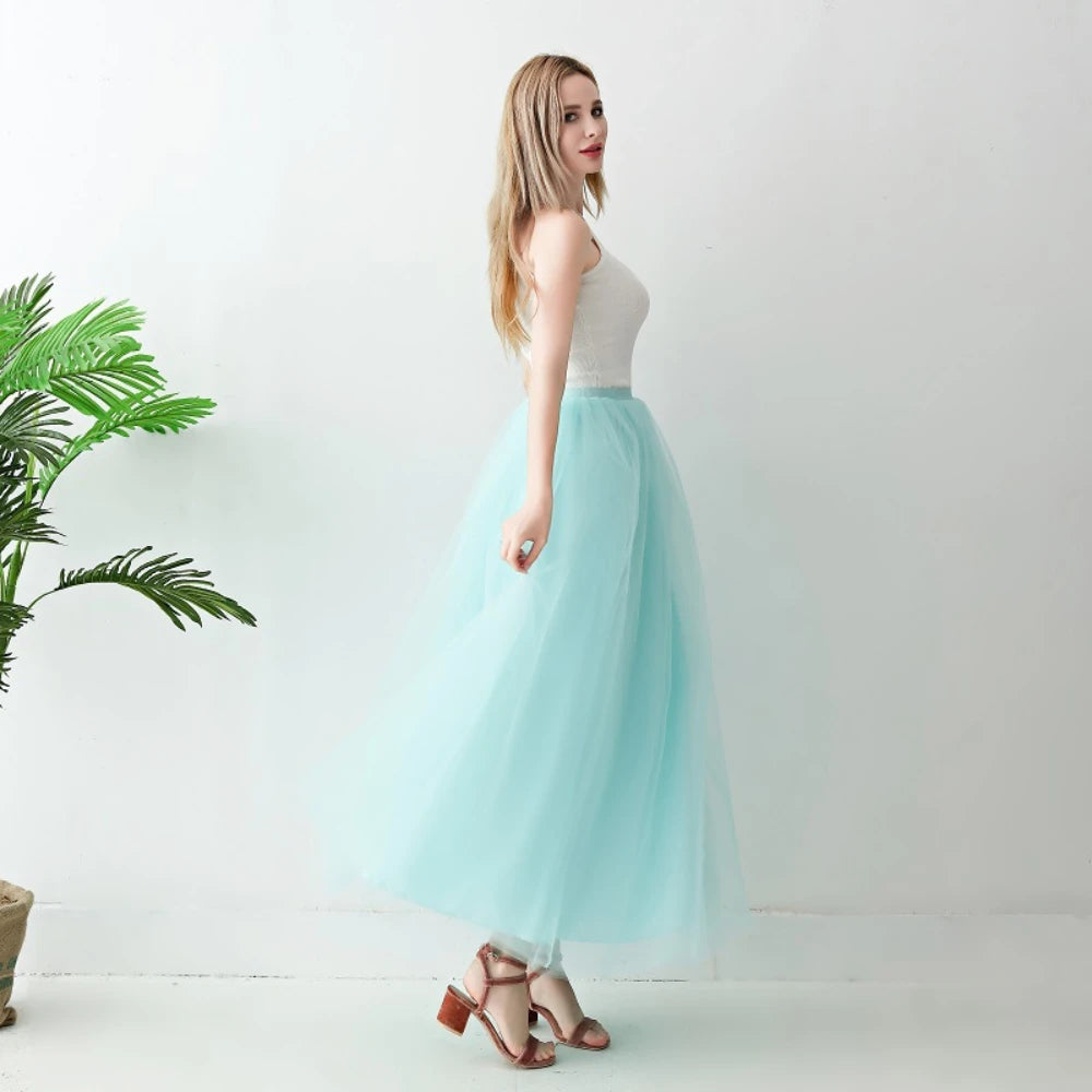 Jupe en Tulle Vert Menthe - Mariage et Cocktail