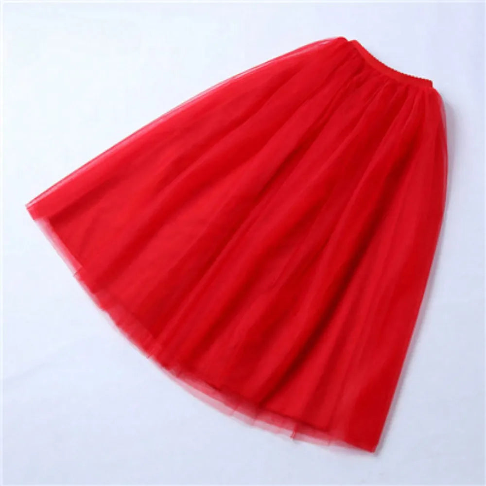 Jupe en Tulle Rouge Cerise - Spectacle et Danse