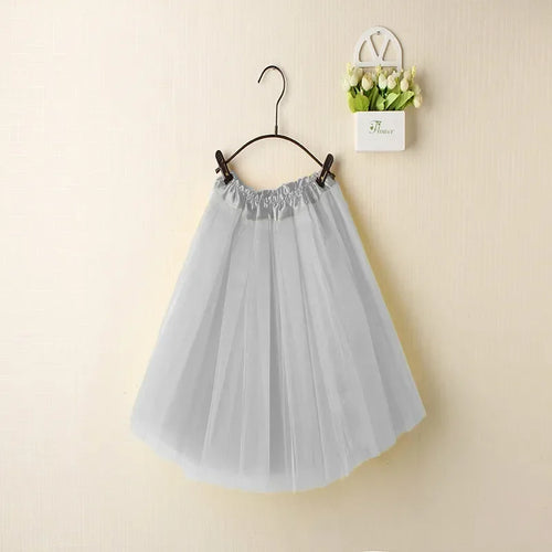 Jupe en Tulle Gris Perle – Modèle Court Style Vintage et Légèreté