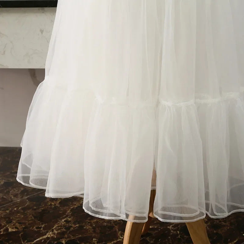 Jupon en Tulle Ivoire Volumineux – Style Vintage et Mariage