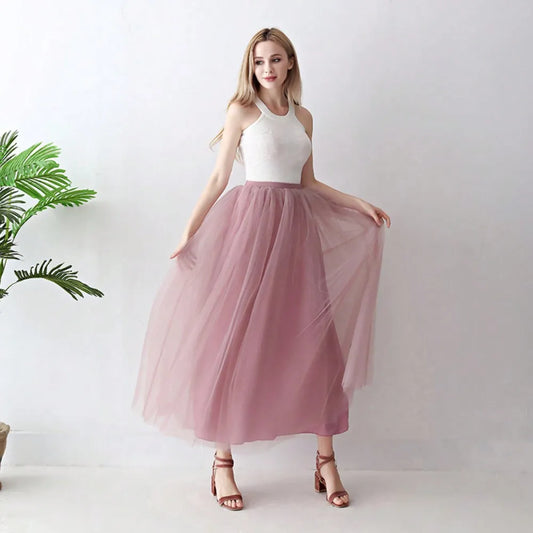 Jupe en Tulle Mauve - Cocktail et Réception