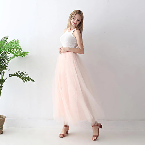 Jupe en Tulle Rose Poudré - Tenue Demoiselle d'Honneur