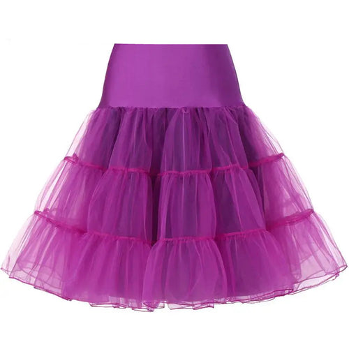 Jupon en Tulle Prune - Jupe sous-couche Volume Vintage