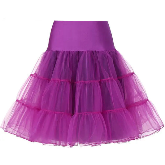 Jupon en Tulle Prune - Jupe sous-couche Volume Vintage