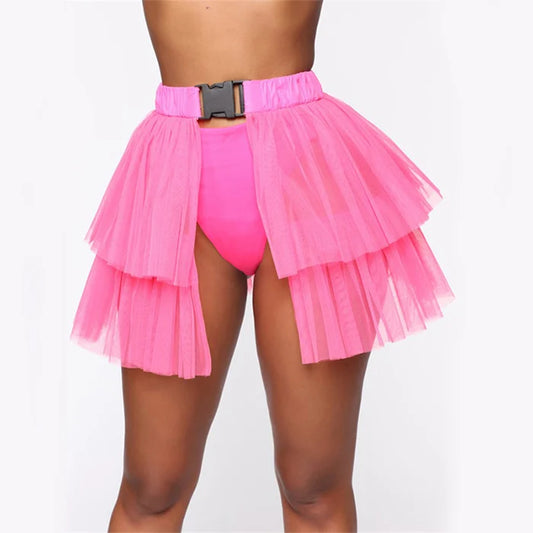 Jupe en Tulle Rose Néon – Style Festival et Rave