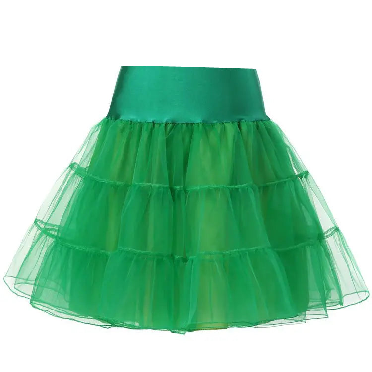Jupon en Tulle Vert Prairie - Tenue de Spectacle et Danse