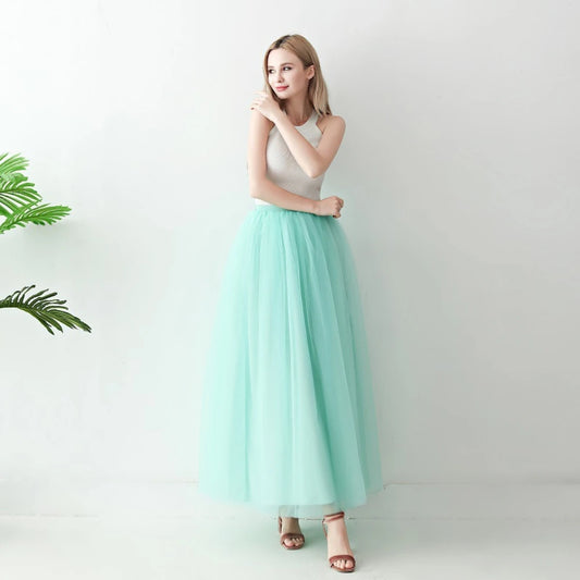 Jupe en Tulle Vert Menthe - Mariage et Cocktail