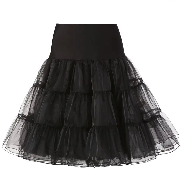 Jupon en Tulle Noir Ebène - Volume Jupe Gothique ou Rock