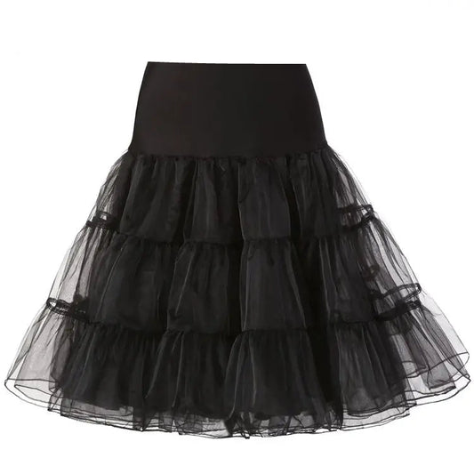 Jupon en Tulle Noir Ebène - Volume Jupe Gothique ou Rock