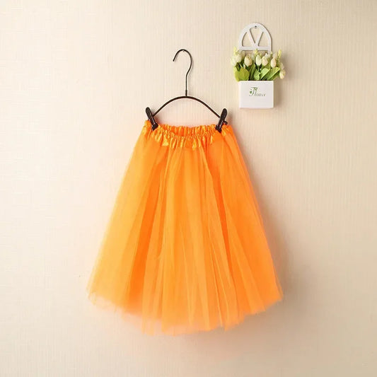 Jupe en Tulle Orange – Mini Tutu pour Déguisement et Carnaval