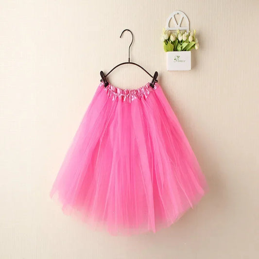 Jupe en Tulle Rose Bonbon – Mini Tutu pour Anniversaire Fille